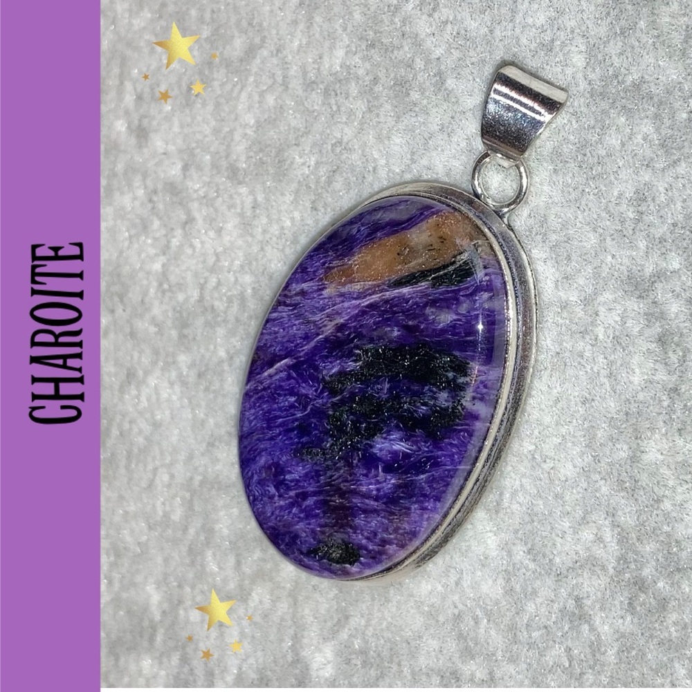AWESOME!! Charoite Gemstone Handmade Pendant